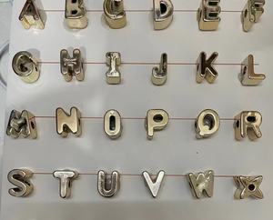 Chunky acrilico lettera perline in plastica per vari distanziatore di colore misto numero fai da te perline per creare collana e bracciale - Product Image 4