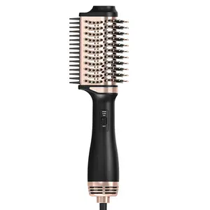 2023 1 Step Hair Dryer Brush Electric Hair Straightener Brush Negative Ion Hair Styler