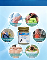 Crème analgésique pour la sciatique, pour le bas du dos, la colonne lombaire, les muscles et les articulations, baume à base de plantes, OEM, étiquette privée, vente en gros