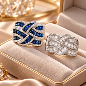 Anello blu royal da donna, accessorio classico da indossare tutti i giorni - Product Image 4