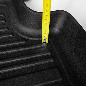 Lot de 3 tapis de voiture sur mesure en TPE – Noir, antidérapants, 2 mm d'épaisseur, ensemble complet pour modèles 2019-2025 et hybrides - Product Image 4