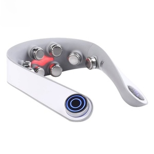 Masajeador Eléctrico Inalámbrico Inteligente para Cuello con 10 Modos y 4 Niveles, Calor, EMS, Tracción Cervical, Batería de 1000mAh, 15 Minutos - Product Image 1