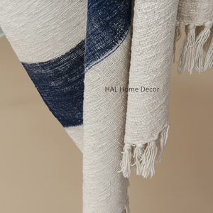 Manta textil para el hogar, manta con estampado de bloque personalizado, proveedores de mantas impresas personalizadas en La India, mantas de algodón promocionales - Product Image 1