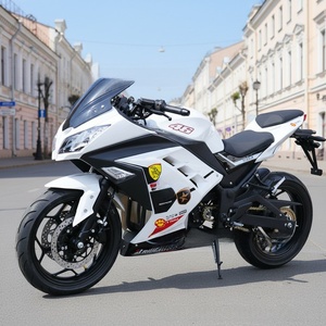 Motocicleta eléctrica de alta velocidad Little <span class=keywords><strong>Ninja</strong></span>, la más vendida en Rusia, con transmisión por cadena de 3000W, modelo Fire Tooth R3V6, vehículo eléctrico de 72V - Product Image 2