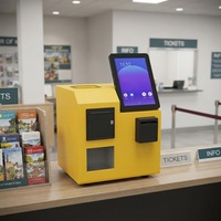 Kiosque de dépôt de monnaie intelligent à écran tactile multi-devises pour hôtels, complexes hôteliers et lieux touristiques - Jinrui JR-500