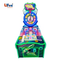 LIFUN Machine de récompense d'arcade en plastique personnalisée sur le thème de la fusée, version anglaise, équipement de divertissement à rendement élevé (ROI)