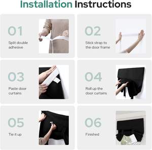 <span class=keywords><strong>Tende</strong></span> Oscuranti per Porte alla Francese, <span class=keywords><strong>Tende</strong></span> per Porte e Finestre, Copertura Termoisolante per Vetri, Oscurante per Finestre, Senza Motivi, per Camera da Letto - Product Image 3