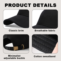 Individuelles Logo Sommer Reine Baumwolle 6-Panel Baseballkappe Mode Unisex Outdoor Sonnenschutz Lässige Sport-Baseballmütze