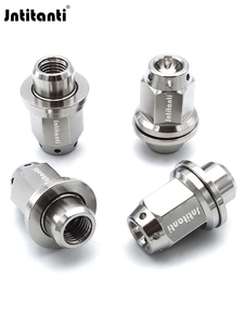 Hiệu suất cao Bạc Hex <span class=keywords><strong>Lug</strong></span> <span class=keywords><strong>Nuts</strong></span> 22mm đóng cuối heptagon gr.5 Ti-6Al-4V tự động Mag bánh xe hạt m14x1.5mm Điều kiện Mới - Product Image 3