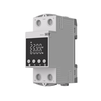 Interrupteur relais intelligent WiFi Tuya avec affichage LCD, protection contre les surtensions, les sous-tensions et les surintensités, disjoncteur