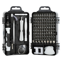 Juego de Destornilladores de Precisión 115 en 1, Puntas Magnéticas para Tornillos y Tuercas, WEEKS, Kit de Herramientas Multifunción para Reparaciones del Hogar