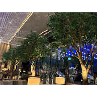 Grand arbre artificiel en fibre de verre, banian, ignifuge, écologique, pour les aménagements paysagers, les restaurants et les hôtels de luxe
