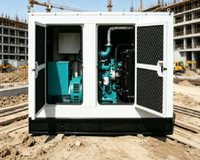 Générateur diesel à démarrage automatique 12,5 kVA-125 kVA, 1800 tr/min, refroidissement par eau, contrôle AVR, équipement d'alimentation de secours extérieur