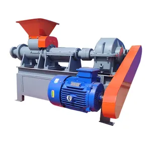 Agricultural Wood Waste Sawdust Rice Husk Straw Biomass Briquette Compact Charcoal Making Machine Manufacturer