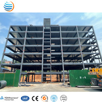 Conception de bâtiment moderne préfabriqué de grande hauteur pour appartements et bureaux, structure en acier, hall de centre commercial à ossature métallique préfabriquée