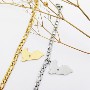 Collar dorado plateado para mujer, cadena fina con diseño De hojas De Acero <span class=keywords><strong>Del</strong></span> Perú, venta al por mayor, 2021 - Product Image 5