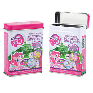 OEM impresión personalizada vendajes adhesivo Metal Rectangular tapa con bisagras caja de lata niños dibujos animados tirita latas - Product Image 5