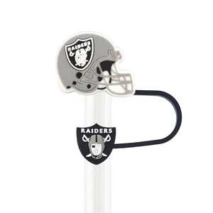 Paille à boire réutilisable en silicone de 10 mm, série Football, écologique, anti-fuite, pour équipe de rugby NFL <span class=keywords><strong>Las</strong></span> <span class=keywords><strong>Vegas</strong></span> Raiders, vente chaude - Product Image 3