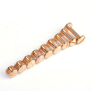 Offres Spéciales laiton cuivre mâle à femelle tête fendue livre reliure poste <span class=keywords><strong>rivet</strong></span> chicago vis de fournisseur fiable - Product Image 5