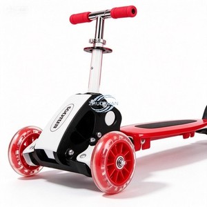 3-Wheel Anti-Slip Kick <b>Scooter</b> Easy Carry for Travel & Park 3 Stable PU Wheels Adjustable Height Kick <b>Scooter</b> - Product Image 1