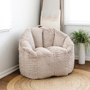 Sillón Puff Moderno y Ecológico de Tela, Sofá Cama Convertible de Una Plaza, Funda Extraíble, Relleno de Esponja, para Sala de Estar y Dormitorio - Product Image 1