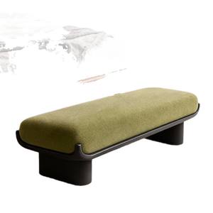 Solid Wood Fabric Long <b>Bench</b> Living Room Entryway <b>Shoe</b> Changing <b>Bench</b> Bed End <b>Bench</b> Handmade Framework Structure - Product Image 5