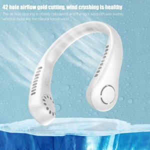 Wholesale 1pc Rechargeable Portable <b>Neck</b> <b>Fan</b> - <b>Bladeless</b> Personal for Outdoor Sports Hands-Free Cooling Solution - Product Image 6