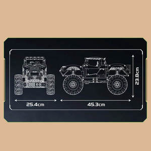 Mould King 18039 1454 Piezas, Serie de Autos, Camioneta <span class=keywords><strong>Monstruo</strong></span> RC, Bloques de Construcción, Modelo de Auto, Juguetes Educativos Técnicos, Regalo para Festividades - Product Image 4