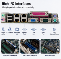 Carte mère industrielle Mini ITX VIA VB7007 17x17cm avec processeur C7 intégré, double Ethernet rapide, DDR2 pour machine de point de vente