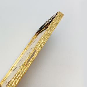 Популярная классика для <span class=keywords><strong>iPhone</strong></span> <span class=keywords><strong>4</strong></span>, роскошная Золотая оправа для телефона с 3-х рядным золотым цирконием, защитный бампер для <span class=keywords><strong>iPhone</strong></span> - Product Image 4