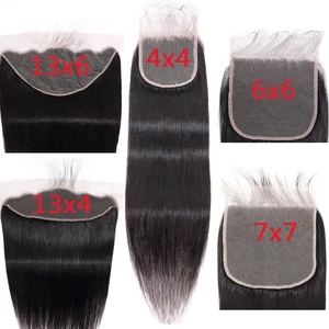 İnce Düğümlü HD Beyazlatılmış Önceden Yolunmuş Görünmez Dantel 2X6 Kapama Doğal Güneydoğu Asya Saç Tedarikçisi İşlenmemiş Saç 12a 2x6 HD Dantel Kapama - Product Image 6