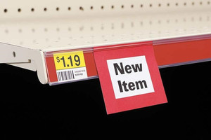 Tùy chỉnh kích thước kính kệ Flip-up giá tag talker cửa hàng bán lẻ Extra-Duty dữ liệu nhựa Dải Kệ giữ nhãn - Product Image 3