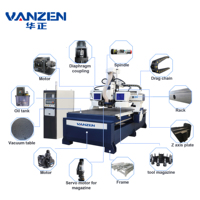 Machine de découpe CNC 3 axes 3D de haute qualité 1325 1530 pour le bois MDF