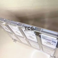 Étui de présentation en acrylique pour pièces de monnaie classées TCG personnalisées à 8 emplacements, support pour pièces de monnaie classées NGC PCGS avec aimant puissant