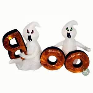Factory led halloween airblown inflatable ghost with BOO outdoor halloween