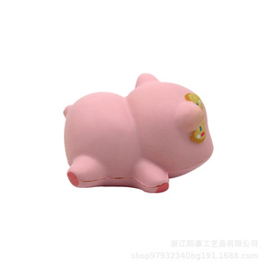 Cute Pig Shape Pu <b>Foam</b> Stress Relief Toy For Kids Unisex - Product Image 3