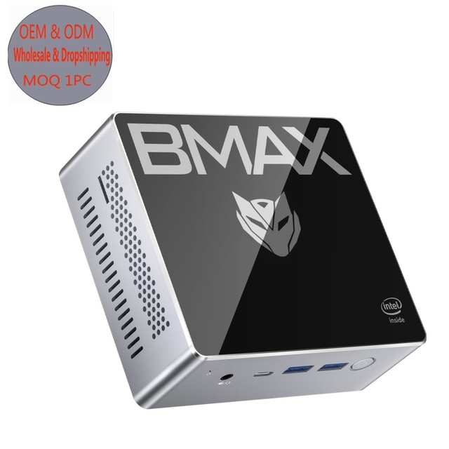 Discount Win 10 Mini PC BMAX B2 Plus 8GB RAM 256GB SSD Quad Core Mini Computer for Projector TVs Printer Monitors