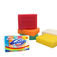 Savons à lessive écologiques colorés pour vêtements, à base de plantes APG, nettoyage en profondeur, savon arc-en-ciel, parfum frais, savon à lessive