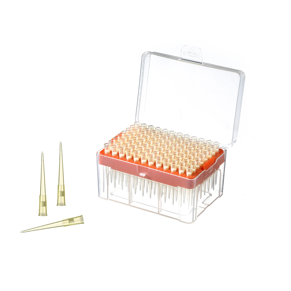 Оптовая продажа, лабораторные медицинские одноразовые прозрачные стерильные Универсальные пластиковые наконечники фильтра пипетки 200 мкл