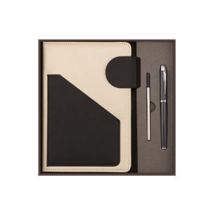 A5 Twill Strip Soft PU Lederen Notebook Verdikte Print Logo Promotionele Mode Multifunctionele Zakelijke Kantoor Welkomstgeschenken - Product Image 2