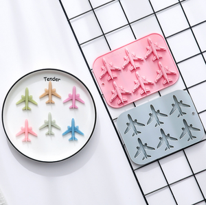 6 sâu răng máy bay 3D sô cô la Baking Silicone Set cho Cookie Kẹo Jelly DIY bánh kẹo khuôn làm thủ công - Product Image 4