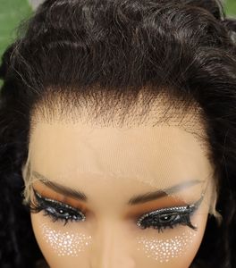 Perruques en Cheveux Humains Ondulés Effet Vague d'Eau, Densité 300, Dentelle Frontale DH 13x4 Double Draw, 22 24 26 28 Pouces, Vente en Gros - Product Image 4