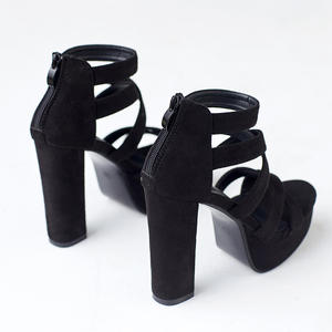 Sandales d'hiver pour femmes à talons fins et plateforme, bout carré, fermeture à lacets, antidérapantes, augmentant la taille, pointures 35-41 - Product Image 6