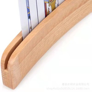 Wooden <b>Card</b> Holder 33cm/12.99" Solid Wood Base For <b>Playing</b> <b>Cards</b> And Notes - Product Image 4