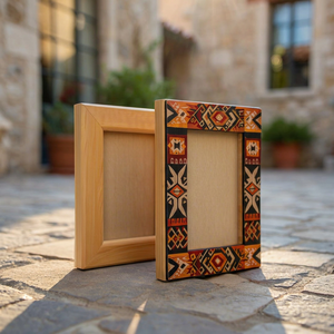 Modern Decorative Epoxy Resin River Wooden Picture <b>Frame</b> Custom Handmade Solid Wood Photo <b>Frame</b> for Living Room Office Desktop - Product Image 1