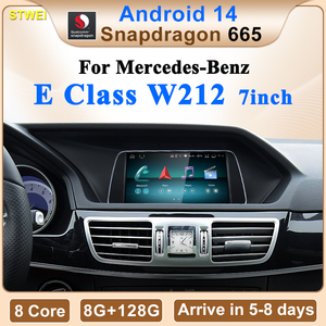 Reproductor multimedia para coche CNSTWE Qualcomm 665 de 7 pulgadas con Android 14, adecuado para Mercedes-Benz Clase E W212, reproducción inalámbrica para coche. - Product Image 2