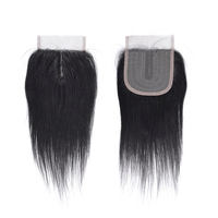 Lot de 4 paquets de cheveux bruts vierges bon marché, ensemble de mèches de cheveux humains brésiliens avec frontal et closure