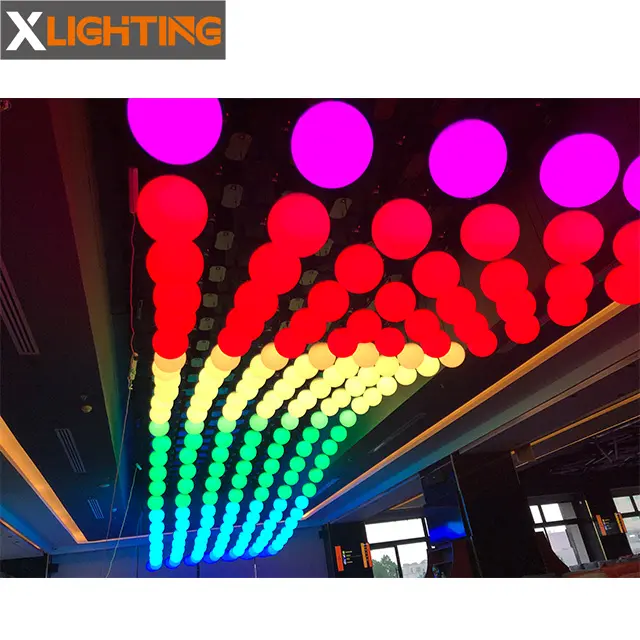 Düğün dekorasyon Dmx Led küre topu 3d led renk kinetik ışık