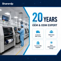 PC Industrial Integrado Sharerdp para Venta al por Mayor, con Procesadores Core I3 I5 6100U 6200U 7100U 7200U, 6 Puertos COM, Sin Ventilador, 2 LAN Gigabit y Control RS232