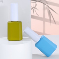 Nouveau design 2026, faible MOQ, couleur unie, OEM ODM, flacons en verre vides de 10 ml et 12 ml pour vernis à ongles gel et huile pour cuticules, avec pinceaux et bouchons
